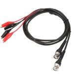 2 c�bles de test pour oscilloscope p1011 bnc q9 � double pince crocodile