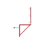 2 consoles d'�chafaudage �poxy 0. 80m x 0. 80m - tube rond - 110001804 / 02