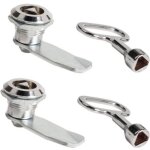 2 ensembles verrou de boite aux lettres 20mm serrure meuble serrure � douille avec cl� triangle serrure ...