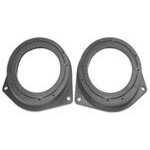 2 entretoises haut - parleur compatible avec fiat grande punto d100 - 130 ar noir