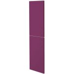 Zen - 2 faades de porte mixy - pour colonne de salle de bain - 30cm - aubergine - laqu - livr en kit ...