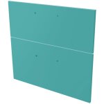 Zen - 2 fa�ades de tiroir mixy - pour meuble de salle de bain - 60cm - vert d'eau - laqu� - ondee