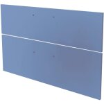 Zen - 2 fa�ades de tiroir mixy - pour meuble de salle de bain - 80cm - bleu - laqu� - ondee