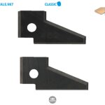 2 fers hm profil n�452 - 14 x 30 x 2 mm pour porte - outils 986. 150. 30. 451