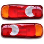 2 feux arri�res lampe pour camion, benne basculante, tracteur, remorque, ch�ssis - ampoules universelles ...