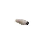 2 fiches tv coaxiale femelle droite - diamtre 9 mm - blanc pour caravane et camping - car