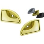 2(jaune / vert)poign�e de porte avant gauche et droite, clanche de porti�re de pour renault twingo (1993 ...