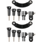 2 kits bras d'extension pour casque avec support courbe pour cam�ra sport - id�al escalade, camping et ...