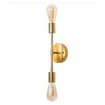 2 lumi�re t�te de miroir de vanit� lumi�re r�tro industriel double appliques murales pour couloir cuisine ...