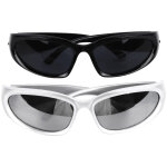 2 lunettes de sport l�g�res et anti - uv pour activit�s ext�rieures, protection contre le vent et style ...