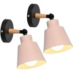 2 packs appliques murales vintages industrielles plafonniers luminaires e27 en m�tal r�glable lampe murale ...