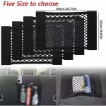 [2 pack] filet coffre voiture, filet de rangement de coffre, grande taille 30 x 25 cm, bouteilles, �picerie, ...