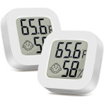 2 pack thermometre interieur minithermom�tre hygrometre haute pr�cision temp�rature hygrom�tre moniteur ...