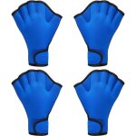 2 paires de gants de natation aqua fit gants d'entra�nement de natation gants en n�opr�ne webbed fitness ...