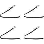 2 paires de lani�res de p�dales v�lo en nylon ajustables avec clip m�tallique, longueur 50cm pour s�curit� ...