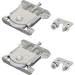 2 paires roulette porte coulissante placard, roulette de coulissante, rouleau placard, meubles roues ...