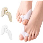2 paires de s�parateurs d'orteils en silicone pour hallux valgus, correcteur d'oignon et soulagement ...
