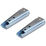 2 paires de supports de fixation murale de panneau de t�te de lit de 12cm, connecteur de meubles de suspension ...