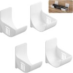 2 paires de supports de sacs en plastique, support de sac poubelle mural sans perforation, support de ...