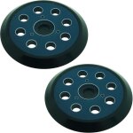 2 lot de 2 patins abrasifs pour ponceuse orbitale 8 trous 125 mm compatible avec makita m9204 bo5030 ...