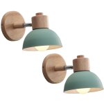 Applique murale r�tro e27 int�rieur lampe murale fer forg� bois luminaire murale vert chambre salon couloir ...