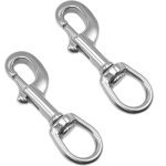 2 pcs boulon � oeil en acier inoxydable 316, mousqueton de qualit� marine, pour plong�e, animaux et porte ...