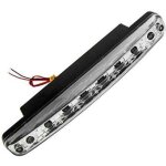 2 pcs super bright white 8 led car daytime running driving light head lamp - ymyny