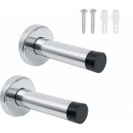 2 pcs but�e de porte int�rieure en acier inoxydable, but�e de porte murale insonoris�e, arret porte murale?liv ...