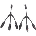 2 pcs connecteurs solaires en y, diviseur 1 vers 3 pour c�ble pv, adaptateur parall�le 1000v dc pour ...