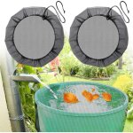 2 pcs filet pour citerne de pluie, � 60 cm housse pour tonneau de pluie avec cordon de serrage, filet ...