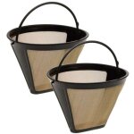 2 pcs filtre cafetiere en acier dor� 304 10cm 100 mailles filtre � caf� permanent antirouille goutteur ...