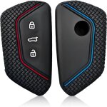 2 pcs housses de protection pour cl� de voiture en silicone tpu compatible avec golf 8, e - golf, id3, ...