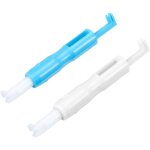 2 pcs insertion d'aiguilles � coudre enfile aiguille automatique outil de filetage � l'aiguille pour ...