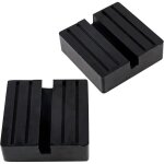 2 pcs jack pad en caoutchouc (75x75x25mm) universal � fente rail cadre protecteur pour cric pour protecteur ...