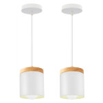 2 pcs lustre suspension fer forgé moderne minimaliste intérieur e27 lampe suspension décorative (blanc) ... 2 pcs lustre suspension fer forgé moderne minimaliste intérieur e27 lampe suspension décorative (blanc) ...