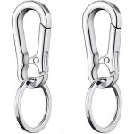 2 pcs mousqueton porte cl�, porte clef mousqueton, petit mousqueton porte cl�, amovible mousqueton fixation ...
