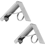 2 pcs pince pour nappe, clip nappe de table en acier inoxydable fixe - nappe � ressort pour restaurant ...