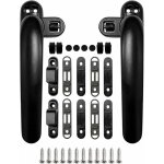 2 pcs poign�e de fen�tre en alliage d'aluminium, poign�es de fen�tre, tige en m�tal, couvercle en m�tal, ...