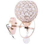 2 pcs style moderne led lampe murale pendentif en cristal support de lumiere d'escalier e14 prise (sans ...
