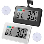2 pcs thermom�tres hygrometre magn�tique - thermom�tre ambiance hygrometre int�rieur aimant� thermometre ...