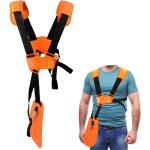 2 pcs tondeuse � harnais double �paule avec ceinture de nylon durable adjuestable pour d�broussailleuse ...