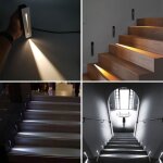 2 pec eclairage escalier exterieur 3w led appliques escalier 230v applique murale encastr�e ip65 etanche ...