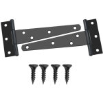 2 pi�ces 125mm charni�res en t, charni�res de porte de grange d�tach�es, porte charni�res m�tallique ...