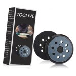 2 pi�ces 125mm tampon de ponceuse de remplacement orbitale � crochet et boucle � 8 trous plateau de pon�age ...