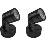 2 pi�ces 12v led spot lampe de lecture murale lampe de chevet interrupteur r�glable camping - car caravane ...