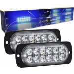 2 pi�ces 4. 3 pouces 12 led barre lumineuse stroboscopique, 12v 24v clignotant gyrophare police feux ...