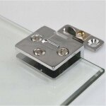 (2 pi�ces) acier inoxydable armoire porte en verre charni�re armoire � vin porte charni�re armoire verre ...
