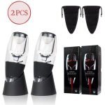 2 pi�ces a�rateur � vin, magic d�canteur � vin avec vin filtre, support anti - gouttes, pochette en velours, ...