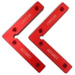 2 pi�ces aluminium 90 degr�s de positionnement de pr�cision l carr�s bloc positionnement r�gle - 120mm ...