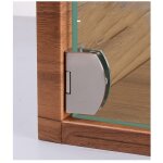 [2 pi�ces] armoire porte en verre charni�re salle de bain pince sans cadre porte en verre armoire vitrine ...